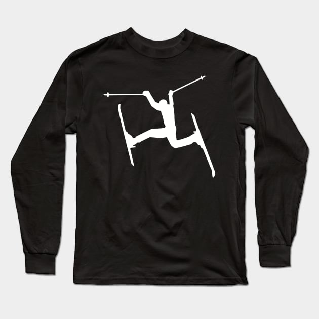 Freestyle Skiing Long Sleeve T-Shirt by Designzz